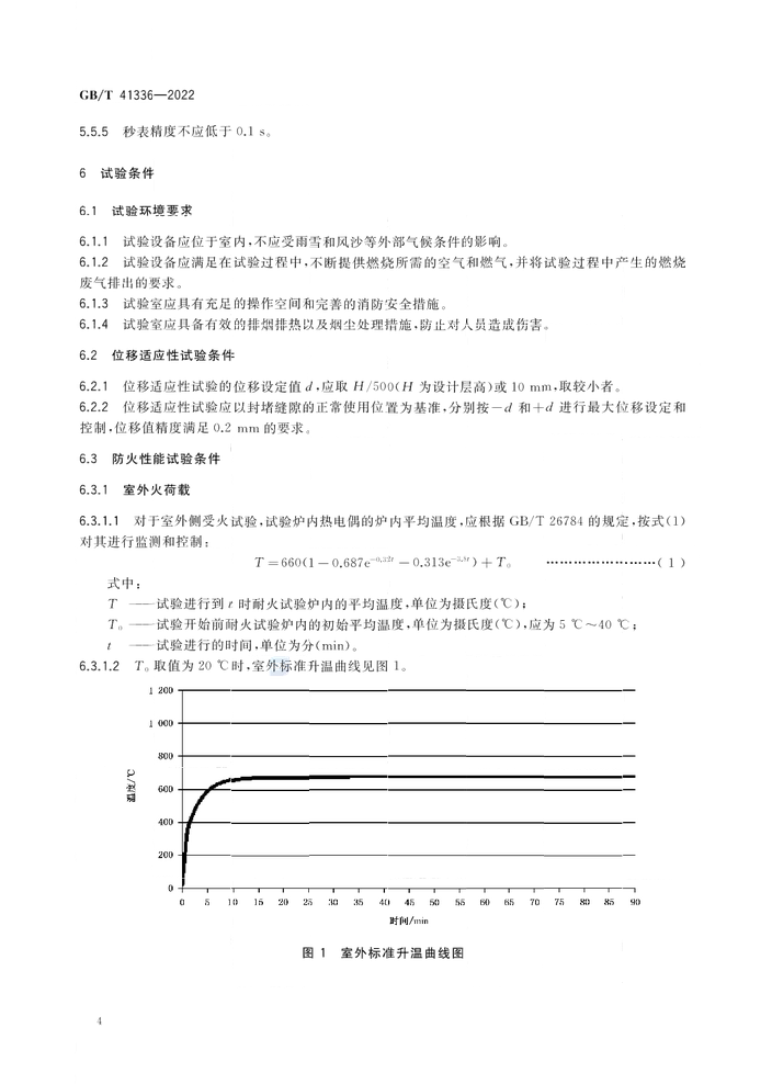 GB/T 41336-2022《建筑幕墻防火性能分級及試驗方法》全文公開