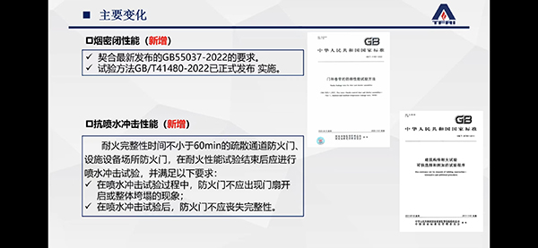簡(jiǎn)述防火門(mén)新標(biāo)準(zhǔn)修訂變化情況
